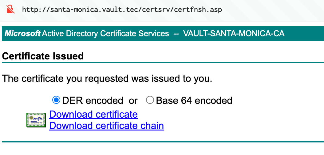CSR Submission via ADCS Web Enrollment 2