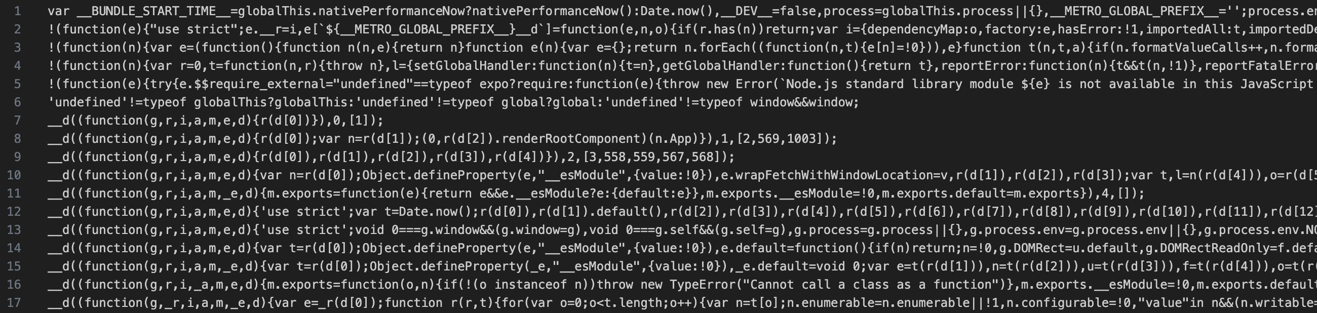 Content of main.jsbundle File
