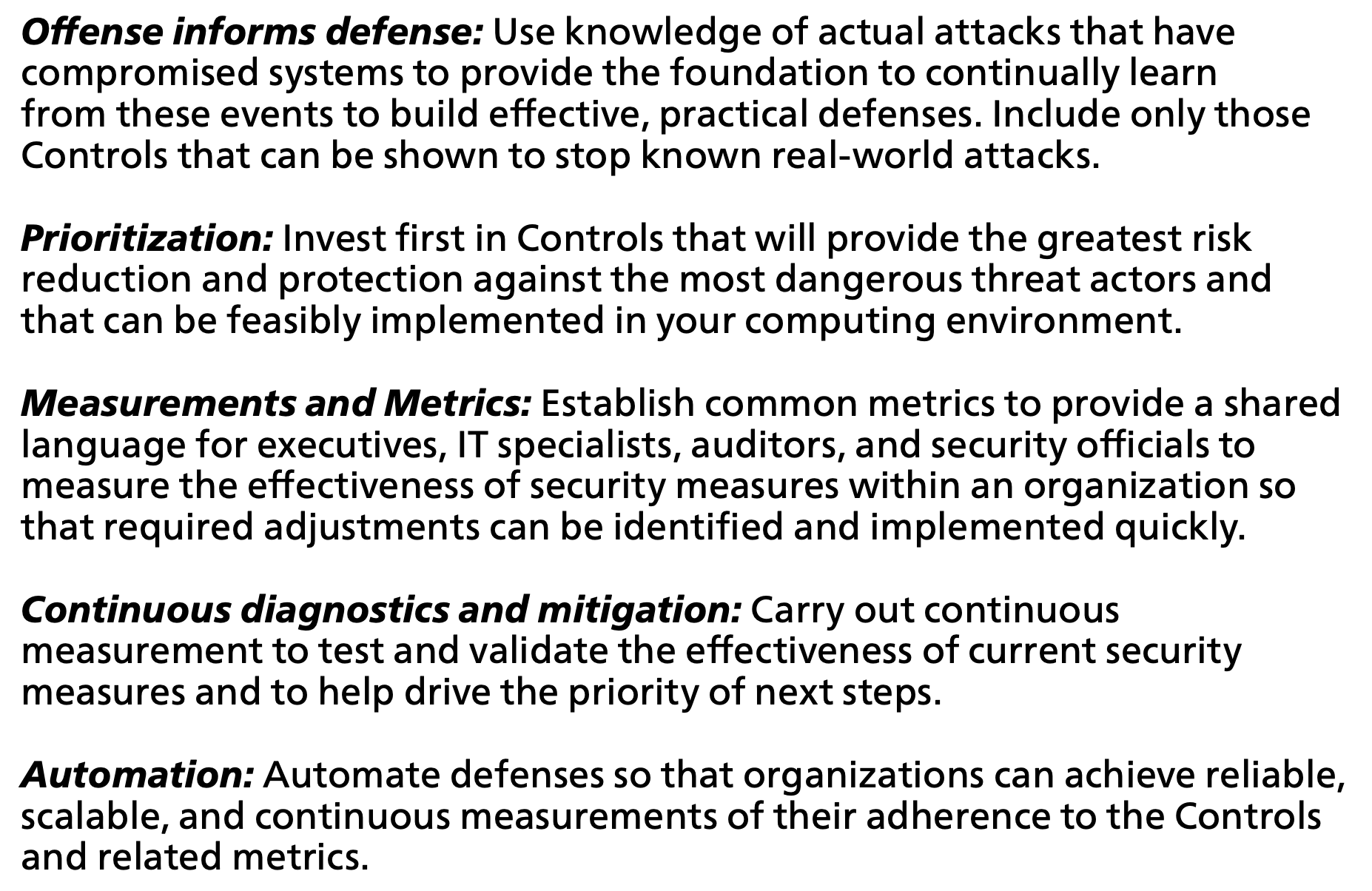 5 Principles