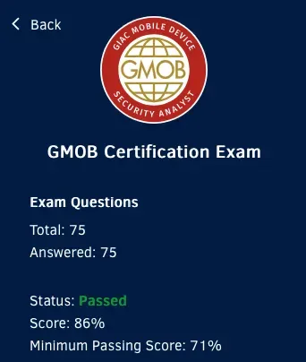 GMOB Certification Exam