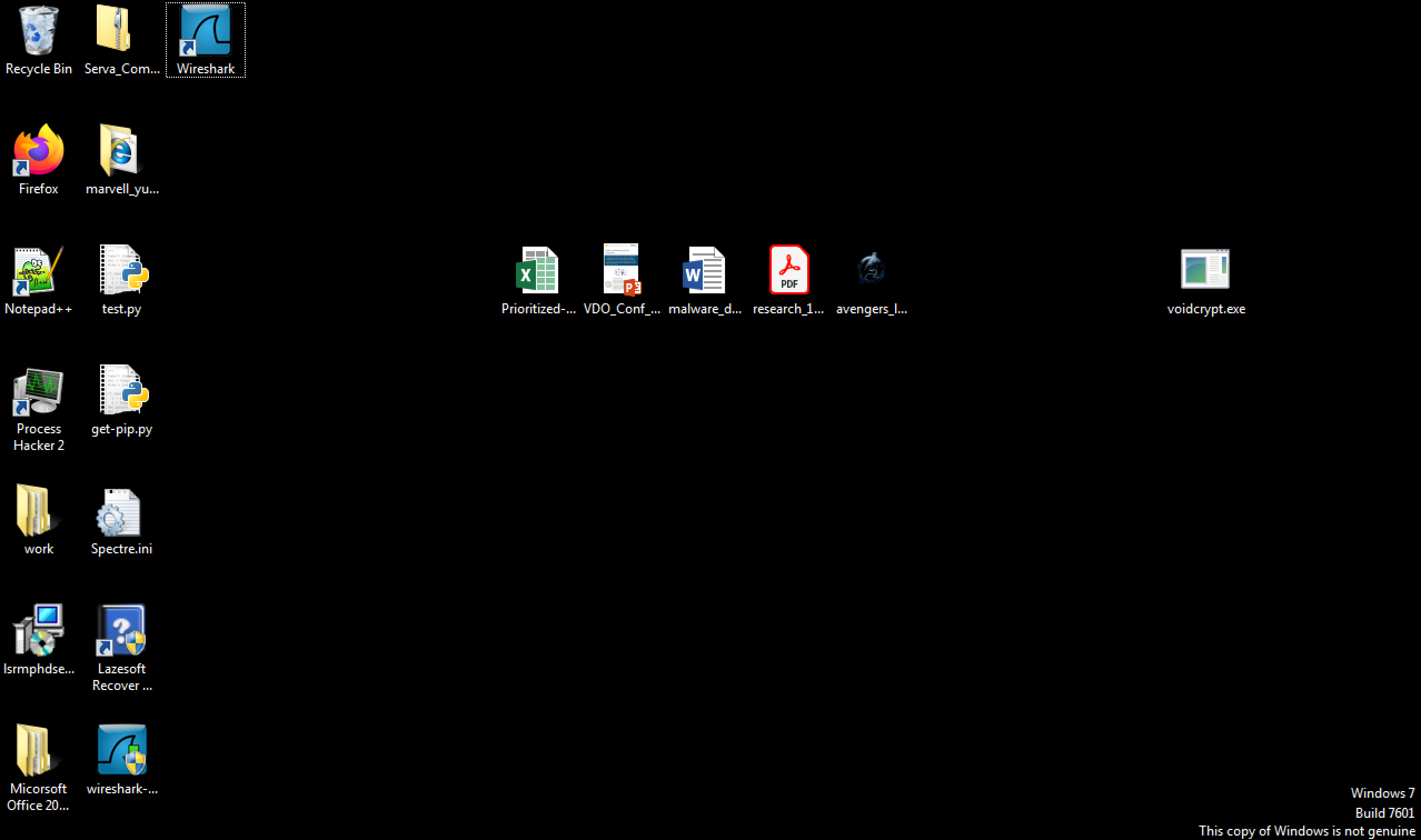 Desktop ก่อน run VoidCrypt