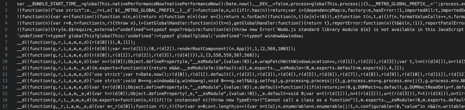 Content of main.jsbundle File