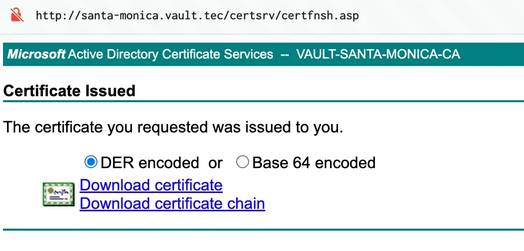 CSR Submission via ADCS Web Enrollment 2