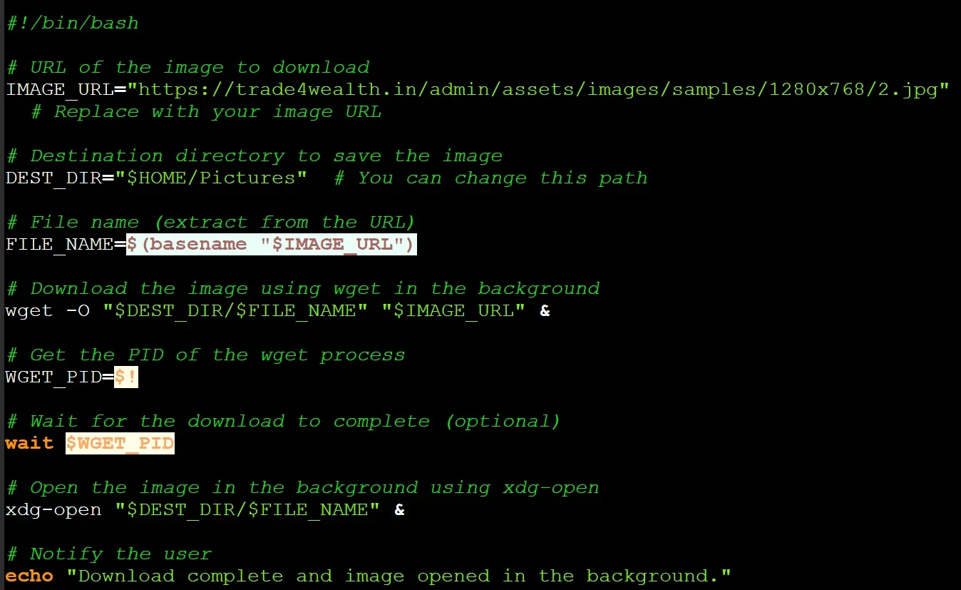 ไฟล์ shell script ที่จะถูกทำงานเมื่อเหยื่อหลงกล (ภาพจาก bleepingcomputer)
