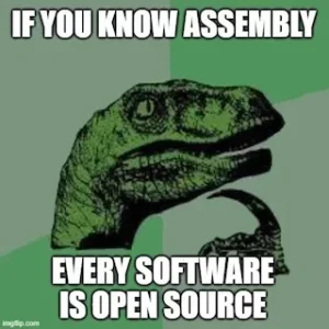 If You Know Assembly, Every Software Is Open Source