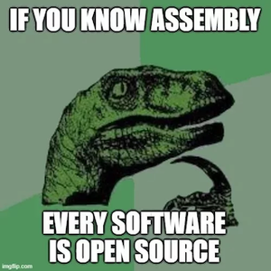 If You Know Assembly, Every Software Is Open Source